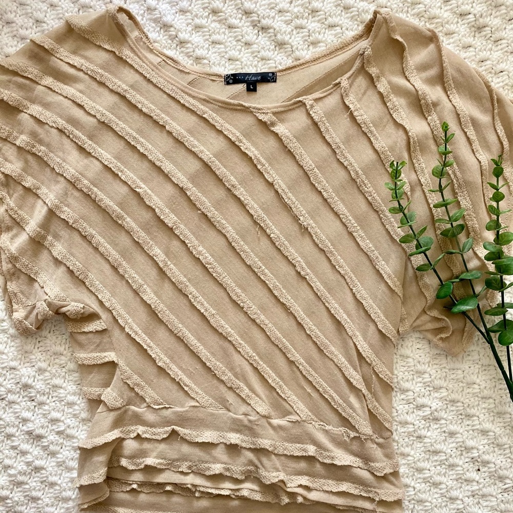 3 for $25! Flowy cream-colored top